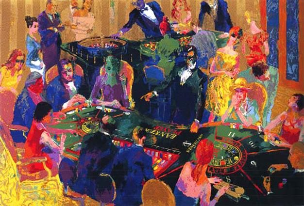Leroy Neiman Desert Inn Baccarat